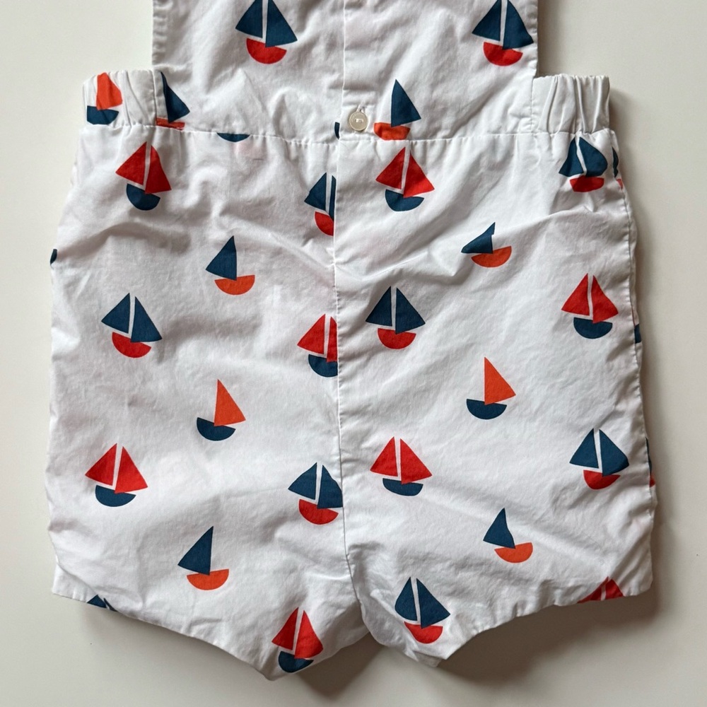 Jacadi Baby Unisex Sailboat Romper - Size 12M - Picture 11 of 16